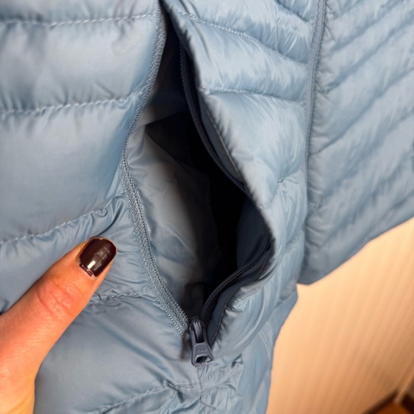 Lands’ End Womens Wanderweight Ultralight Packable Chevron Quilted Down Jacket M - Picture 5 of 13